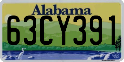 AL license plate 63CY391