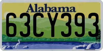 AL license plate 63CY393