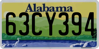 AL license plate 63CY394