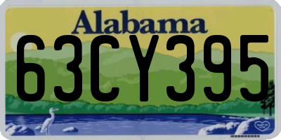 AL license plate 63CY395