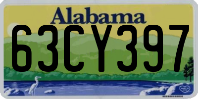 AL license plate 63CY397