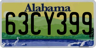 AL license plate 63CY399