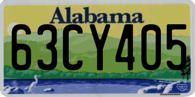 AL license plate 63CY405