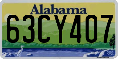 AL license plate 63CY407