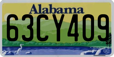 AL license plate 63CY409