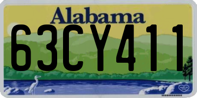 AL license plate 63CY411
