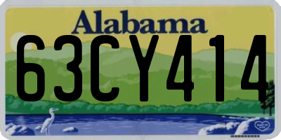 AL license plate 63CY414