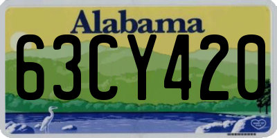 AL license plate 63CY420