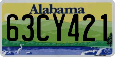 AL license plate 63CY421