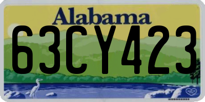 AL license plate 63CY423