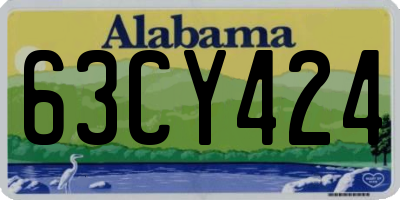 AL license plate 63CY424