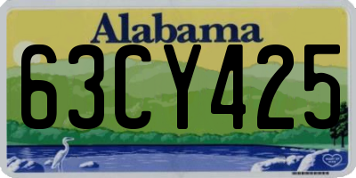 AL license plate 63CY425