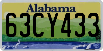 AL license plate 63CY433