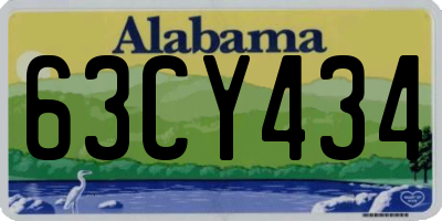AL license plate 63CY434