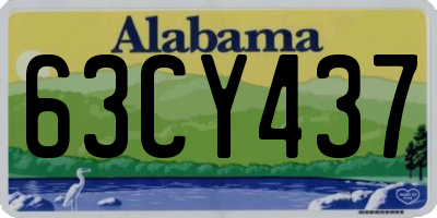 AL license plate 63CY437