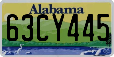 AL license plate 63CY445