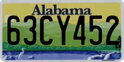 AL license plate 63CY452