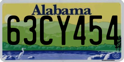 AL license plate 63CY454
