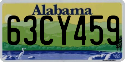 AL license plate 63CY459