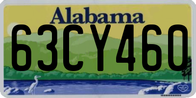 AL license plate 63CY460