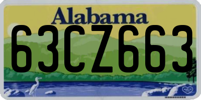AL license plate 63CZ663