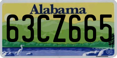 AL license plate 63CZ665