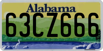 AL license plate 63CZ666