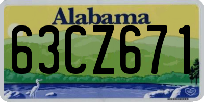 AL license plate 63CZ671
