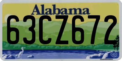 AL license plate 63CZ672