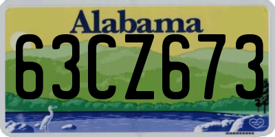 AL license plate 63CZ673