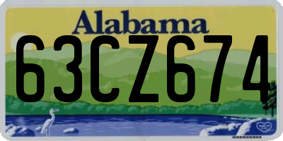AL license plate 63CZ674