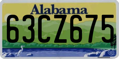 AL license plate 63CZ675
