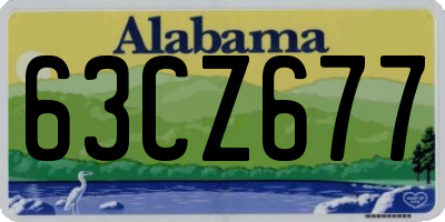 AL license plate 63CZ677