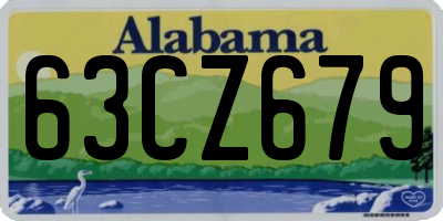 AL license plate 63CZ679