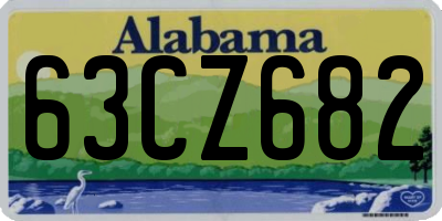 AL license plate 63CZ682