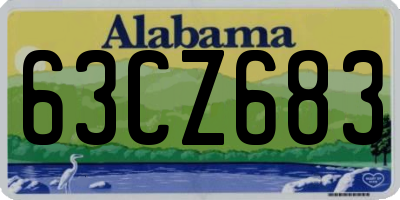 AL license plate 63CZ683