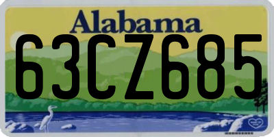 AL license plate 63CZ685