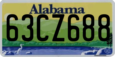 AL license plate 63CZ688