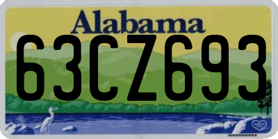 AL license plate 63CZ693