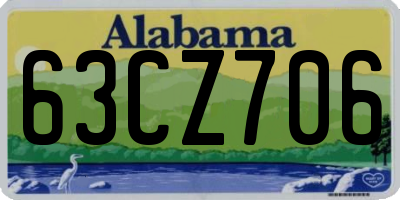 AL license plate 63CZ706