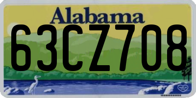 AL license plate 63CZ708