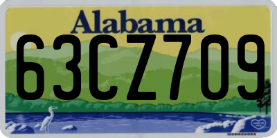 AL license plate 63CZ709