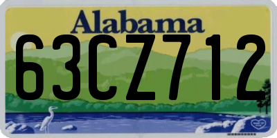AL license plate 63CZ712