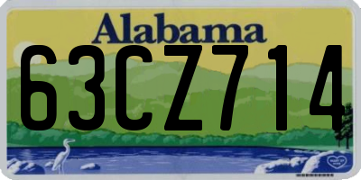 AL license plate 63CZ714