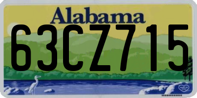 AL license plate 63CZ715