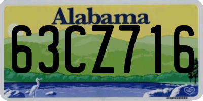 AL license plate 63CZ716