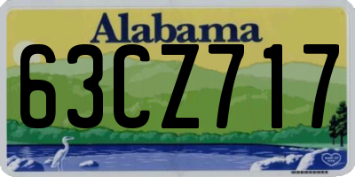 AL license plate 63CZ717