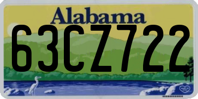 AL license plate 63CZ722