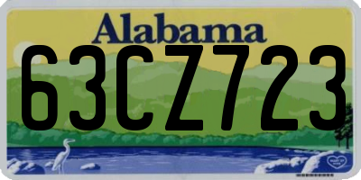 AL license plate 63CZ723