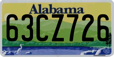 AL license plate 63CZ726